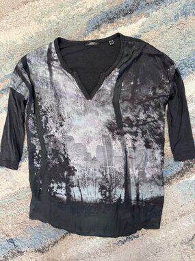 Mexx SIze XS Black/Gray Shirt